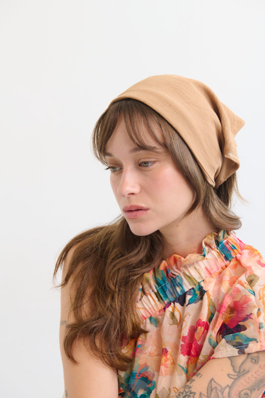Tahalia Short Headband – Camel