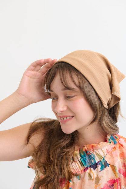 Tahalia Short Headband – Camel