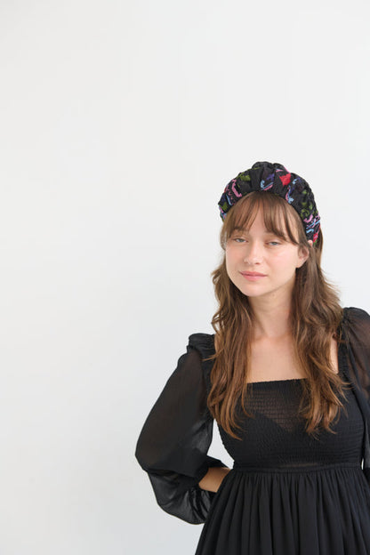 Nemesis Medium Headband – Black Cross