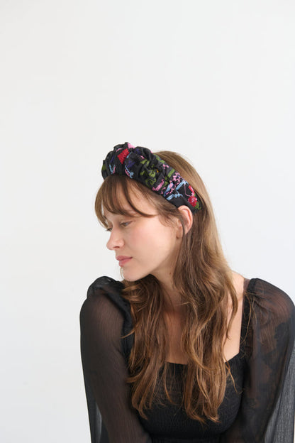Nemesis Medium Headband – Black Cross