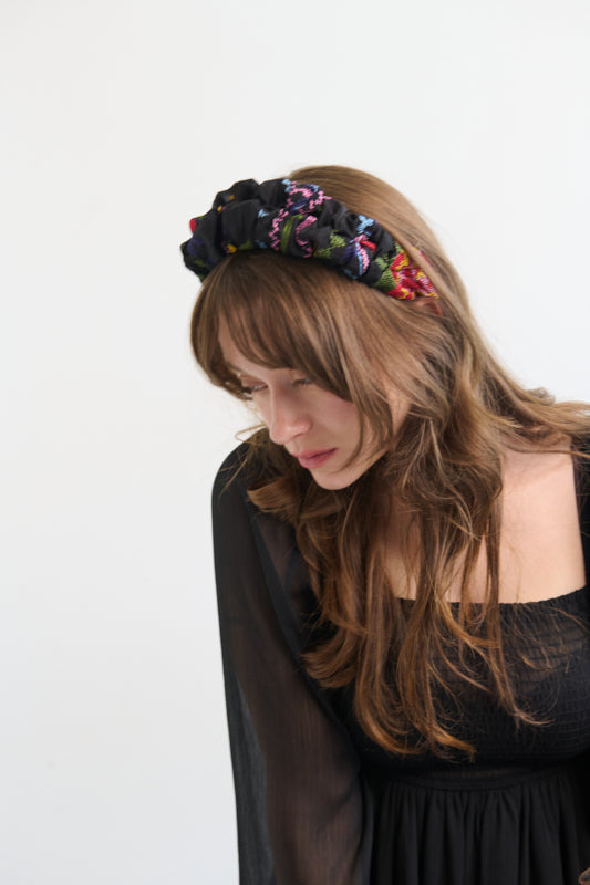 Nemesis Narrow Headband – Black Cross