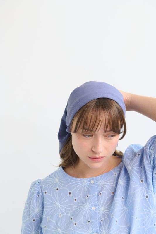 Tahalia Long Headband – Denim