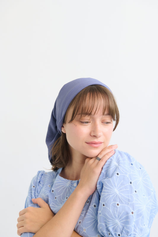 Tahalia Long Headband – Denim