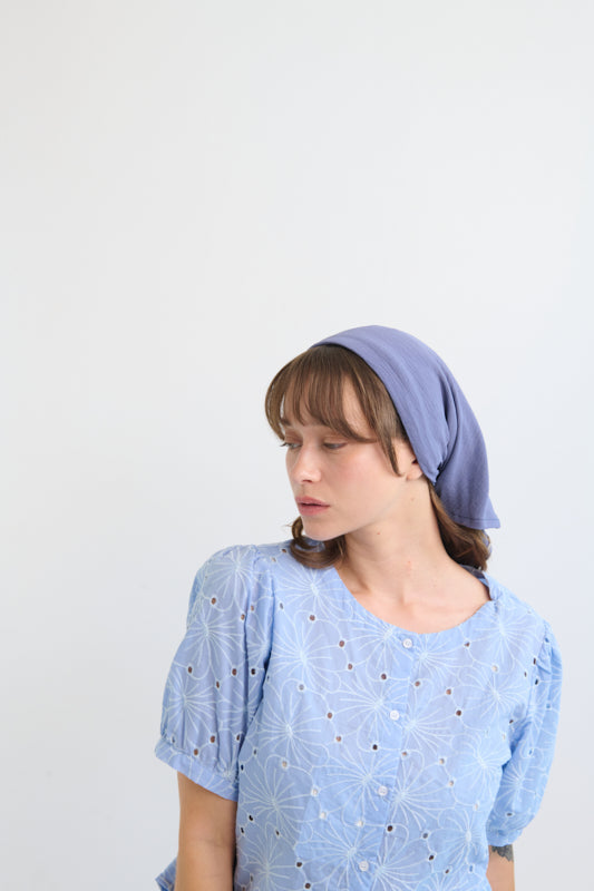 Tahalia Long Headband – Denim