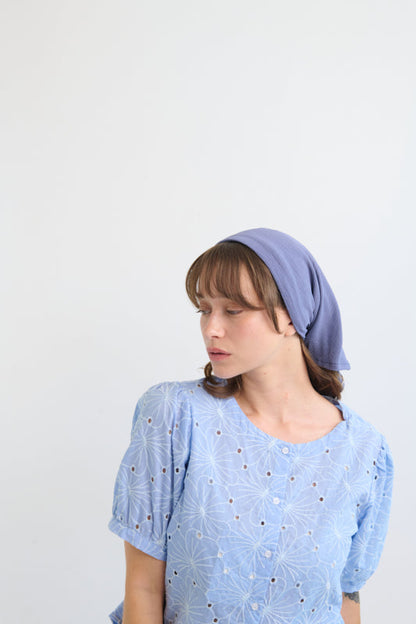Tahalia Long Headband – Denim