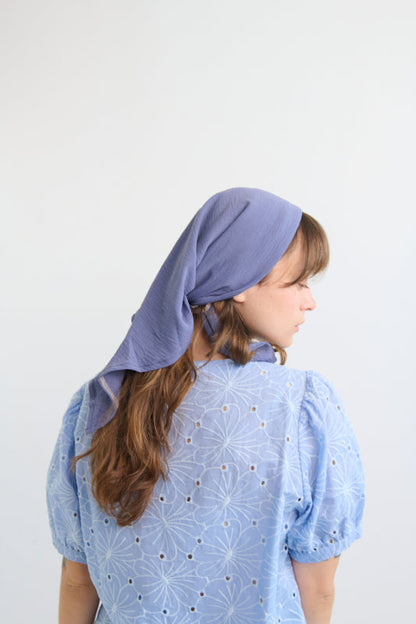 Tahalia Long Headband – Denim