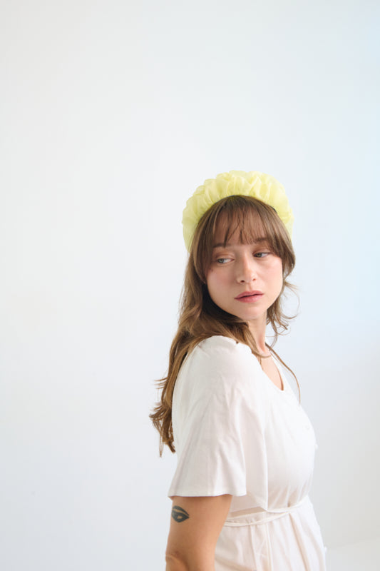 Renne Narrow Headband – Lime