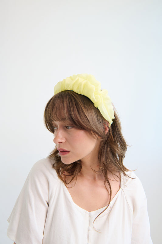 Renne Narrow Headband – Lime
