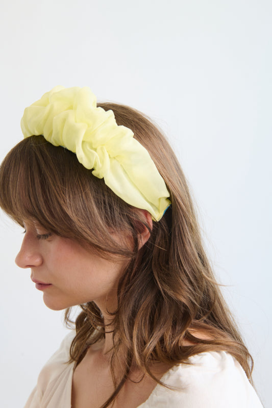 Renne Narrow Headband – Lime