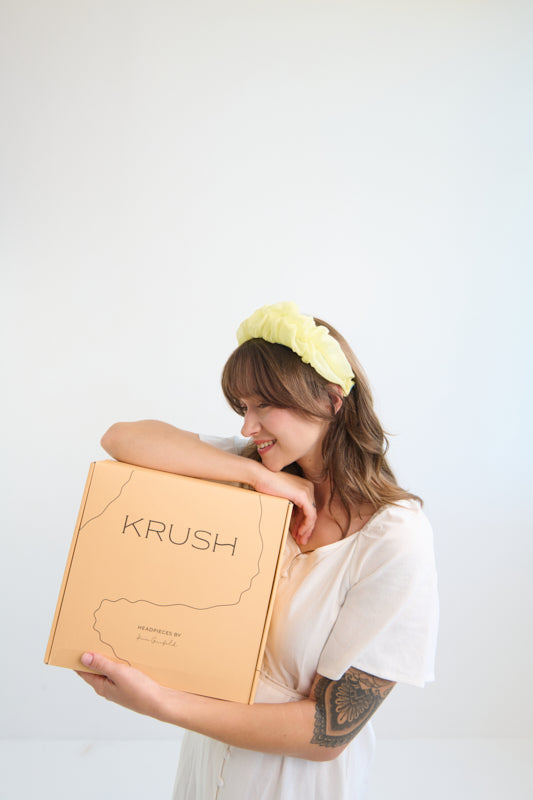 Renne Narrow Headband – Lime