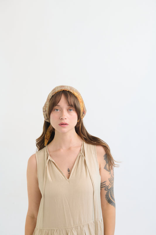 Tahalia Long Headband – Sahara