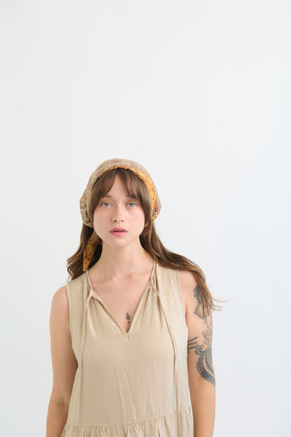 Tahalia Long Headband – Sahara