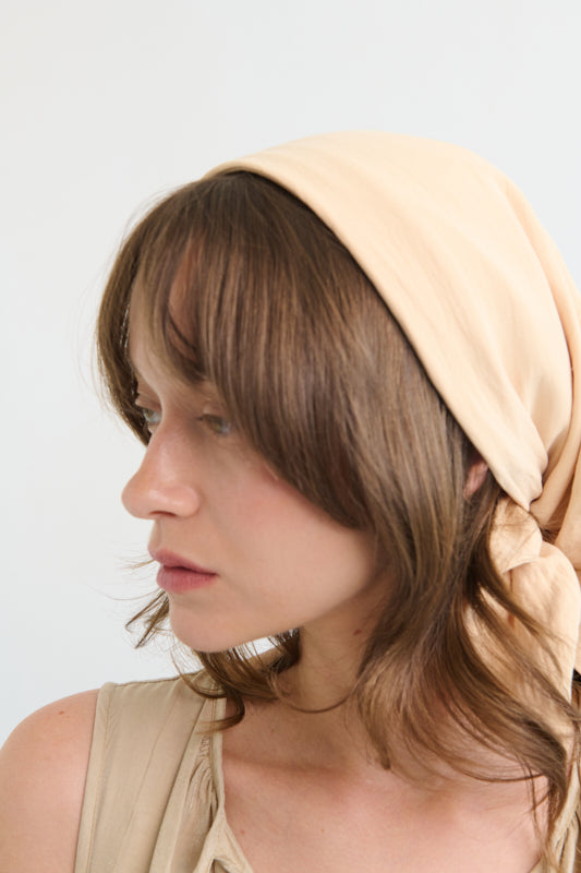 Tahalia Long Headband – Latte