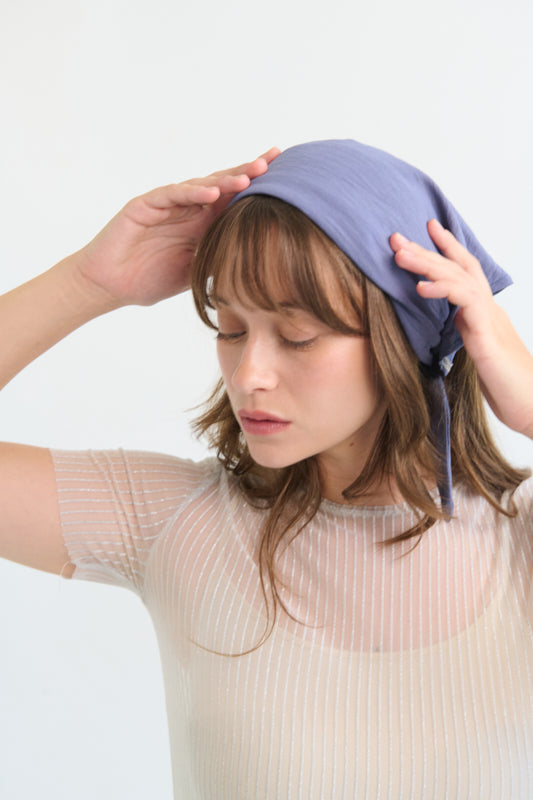 Tahalia Short Headband – Denim