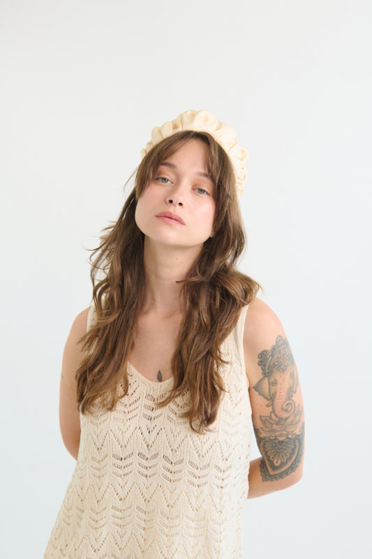 Nemesis Medium Headband – Vanilla