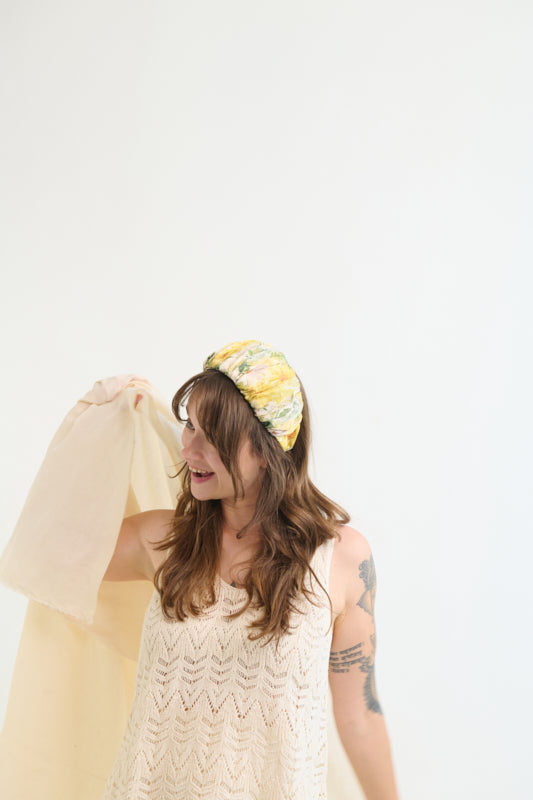 Mila Wide Headband – Olive