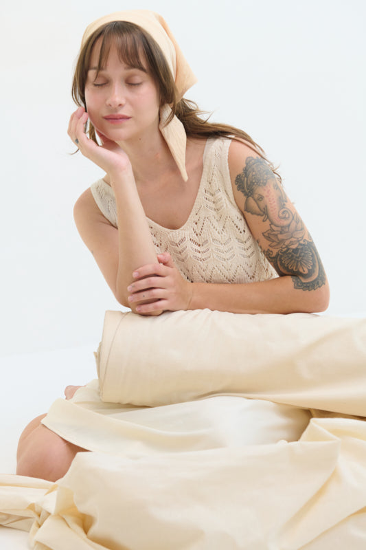 Tahalia Short Headband – Latte