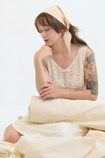 Tahalia Short Headband – Latte