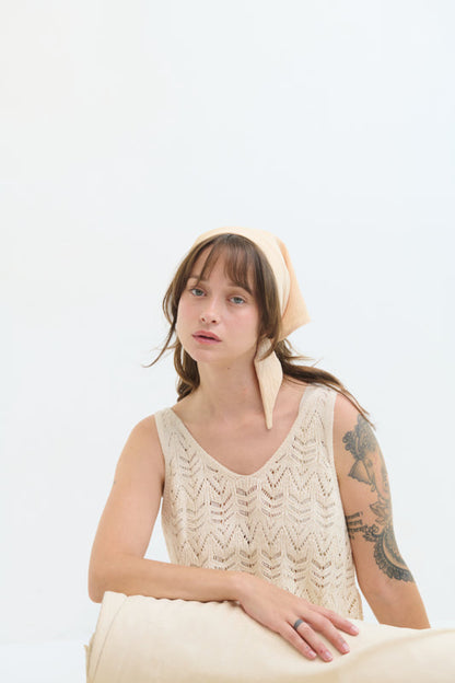 Tahalia Short Headband – Latte
