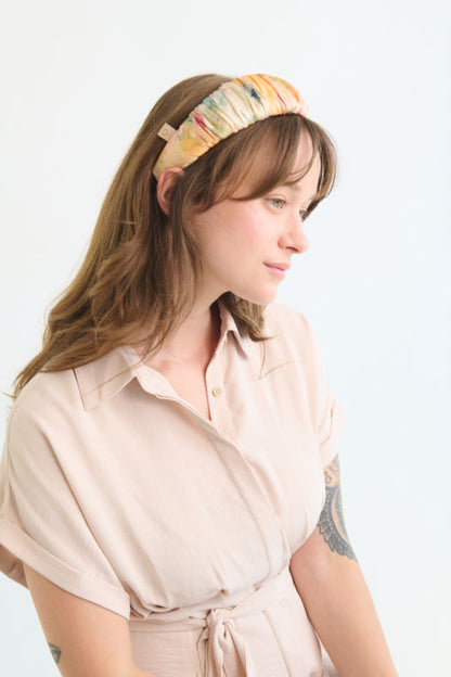 Mila Narrow Headband – Clay