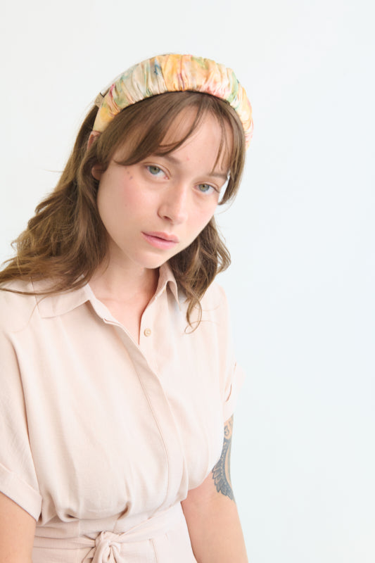 Mila Narrow Headband – Clay