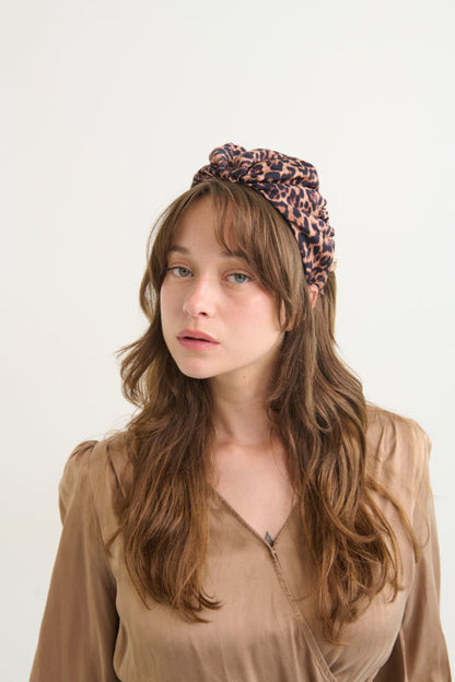 Celine Wide Headband – Leopard Print