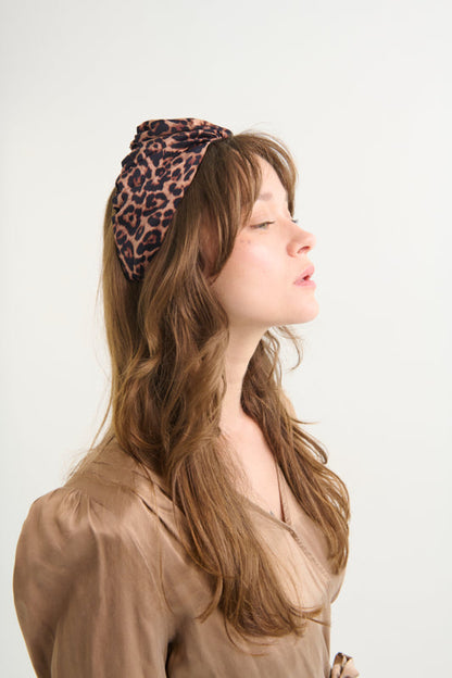 Celine Wide Headband – Leopard Print