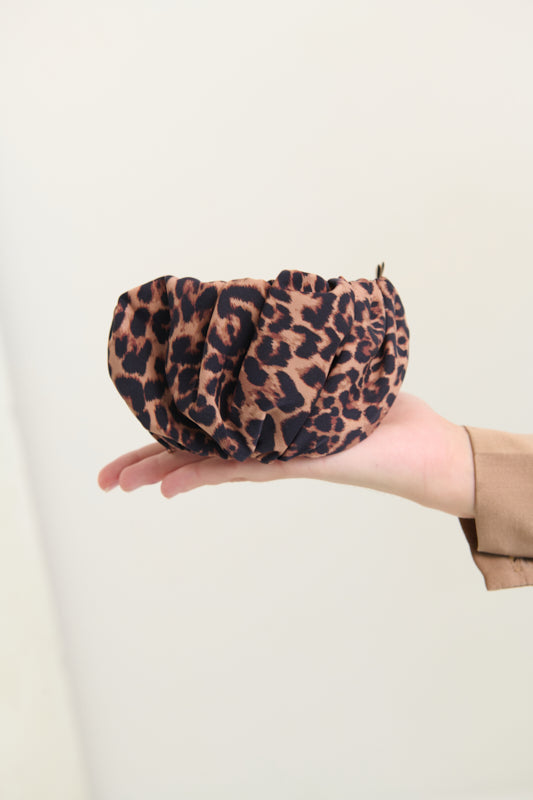 Celine Wide Headband – Leopard Print