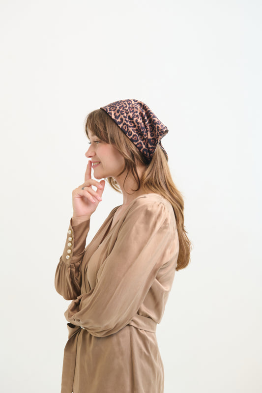 Tahalia Short Leopard Print Headband