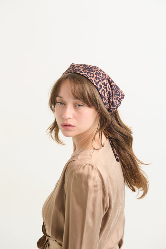 Tahalia Short Leopard Print Headband