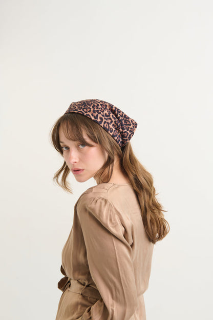 Tahalia Short Leopard Print Headband
