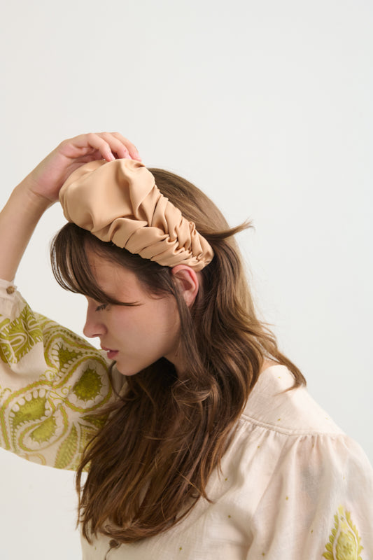 Jan Wide Headband – White