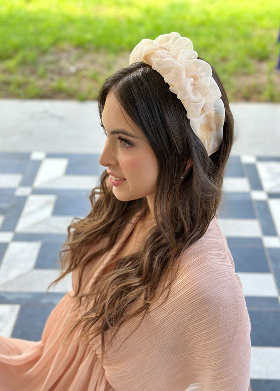 Renee Headband, Greece Pearl Nude