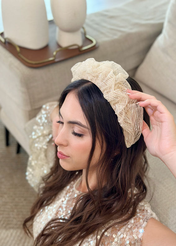 Renee Headband, Champagne