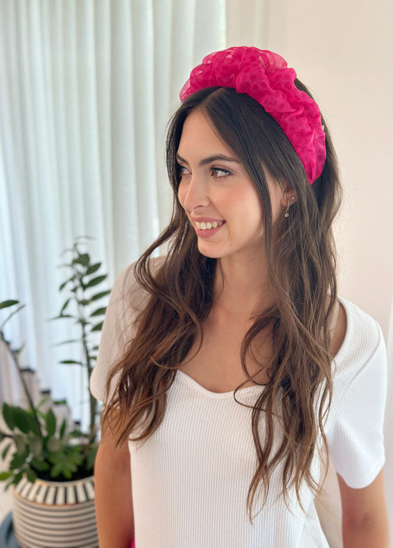 Renee Headband, Greece Fuchsia