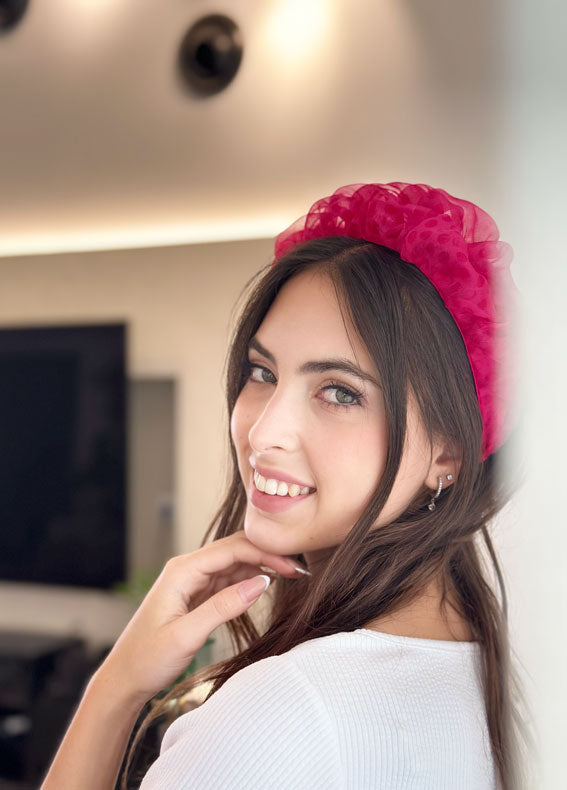 Renee Headband, Greece Fuchsia