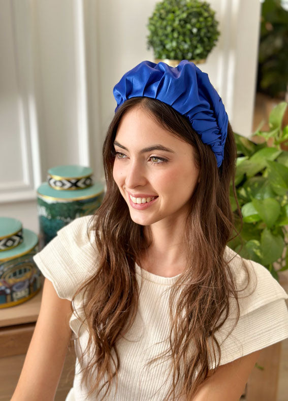 Wide Jan Headband, Bright Blue