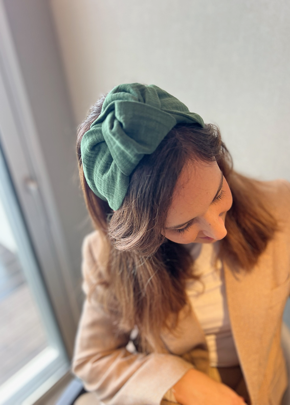 Wide Suf Headband, Deep Green