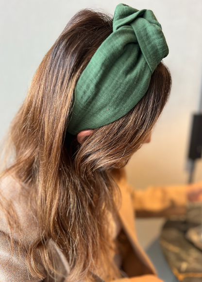 Wide Suf Headband, Deep Green