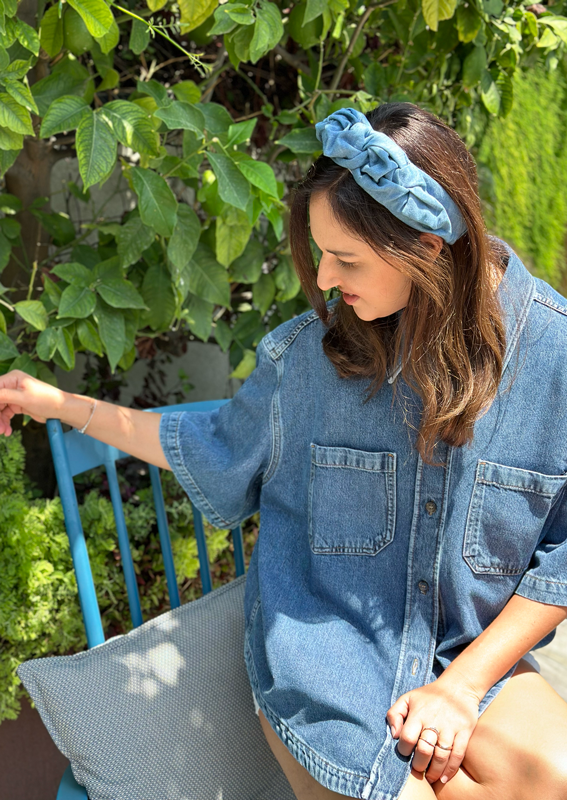 Ellen Headband, Denim