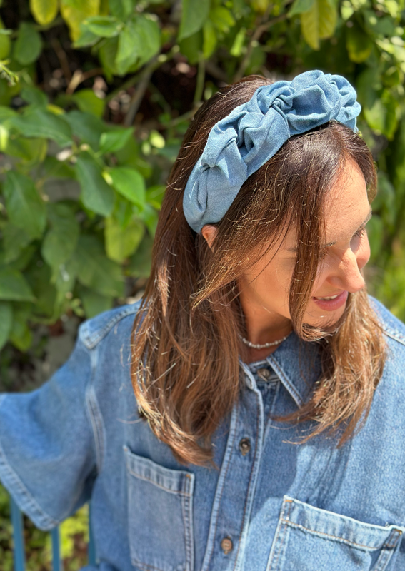 Ellen Headband, Denim