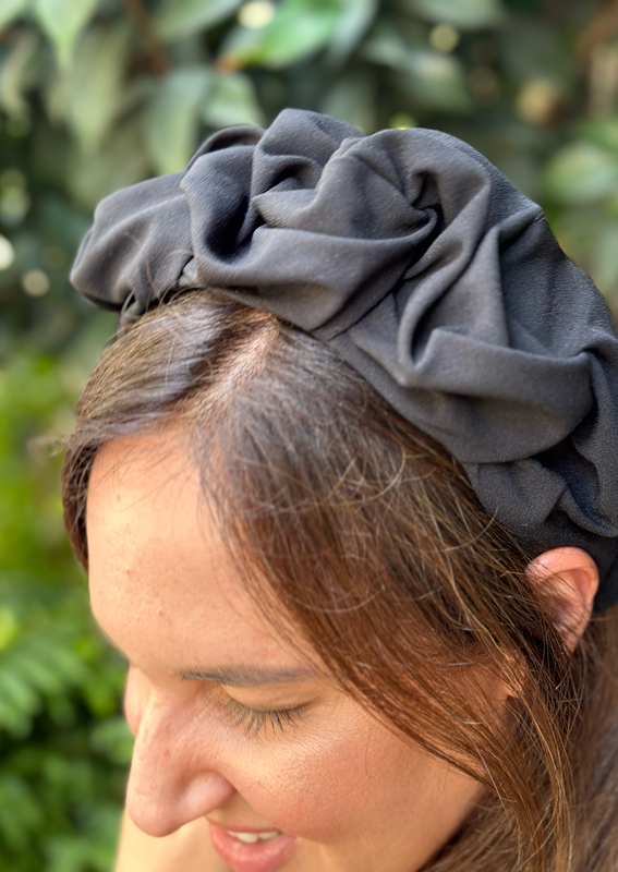 Wide Ellen Headband, Black