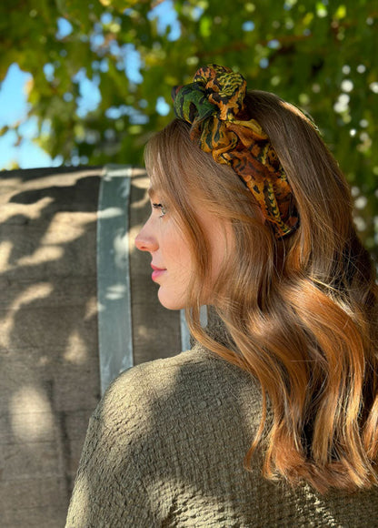 Renee Headband, Rome Print