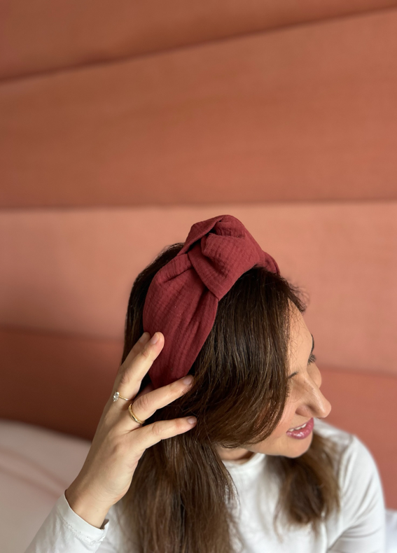 Wide Suf Headband, Maroon