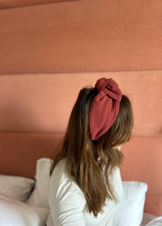 Wide Suf Headband, Maroon