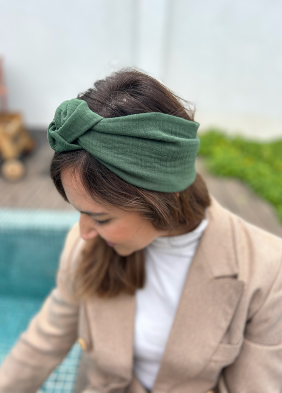 Full Circle Suf Headband, Deep Green