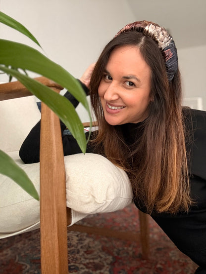 Mila Narrow Velvet, Deep Black