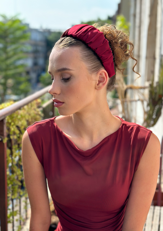 Mila Headband, Bordeaux