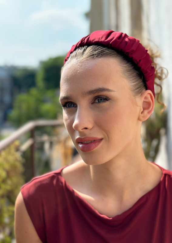 Mila Headband, Bordeaux