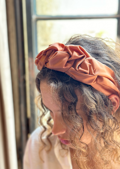 Ellen Headband, Brownish Orange